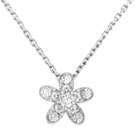 Van Cleef & Arpels Floral Diamond Necklace Unisex Couple Design Silver. ARG44200 Van Cleef & Arpels Floral Diamond Necklace Unisex Couple Design Silver. ARG44200
