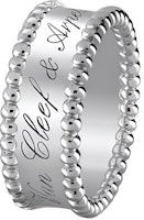 Van Cleef & Arpels Perlée Signature Gold Ring Unisex Couple Design. VCARN32300 Van Cleef & Arpels Perlée Signature Gold Ring Unisex Couple Design. VCARN32300