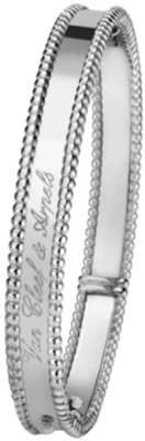 Van Cleef & Arpels Perlee中型白金手鏈 男女情侶設計款 VCARP3K800 Order Van Cleef & Arpels Perlee中型白金手鏈 男女情侶設計款 VCARP3K800