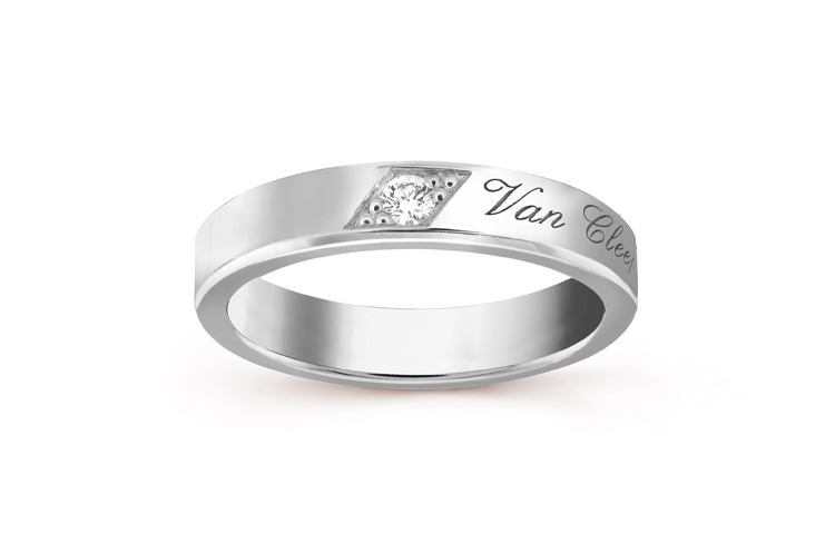 Order 梵克雅寶 Toujours Etoiles 鉑金戒指 男女情侶款式版 VCARP5YW00