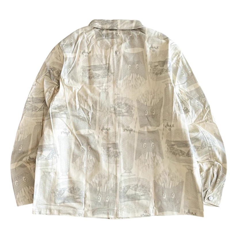 Lookbook Vandy The Pink Chaqueta Blanca Unisex Manga Larga y Estampado Completo. VTP102