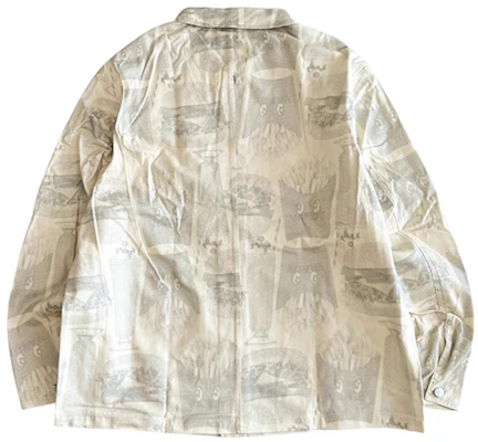 Vandy The Pink Chaqueta Blanca Unisex Manga Larga y Estampado Completo. VTP102 Lookbook Vandy The Pink Chaqueta Blanca Unisex Manga Larga y Estampado Completo. VTP102