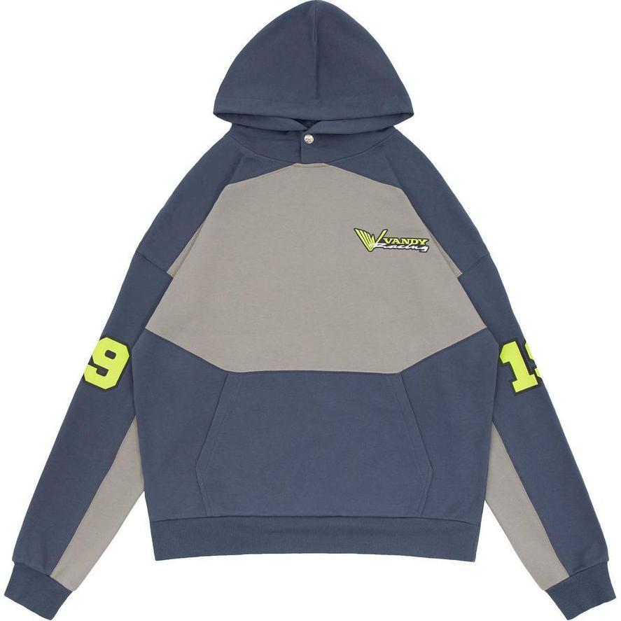 Vandy The Pink Alphanumeric 99 Hoodie Men’s Casual Long Sleeve Gray VTP134