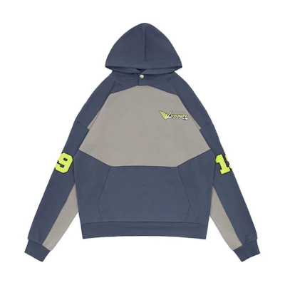 Vandy The Pink Alphanumeric 99 Hoodie Men’s Casual Long Sleeve Gray VTP134