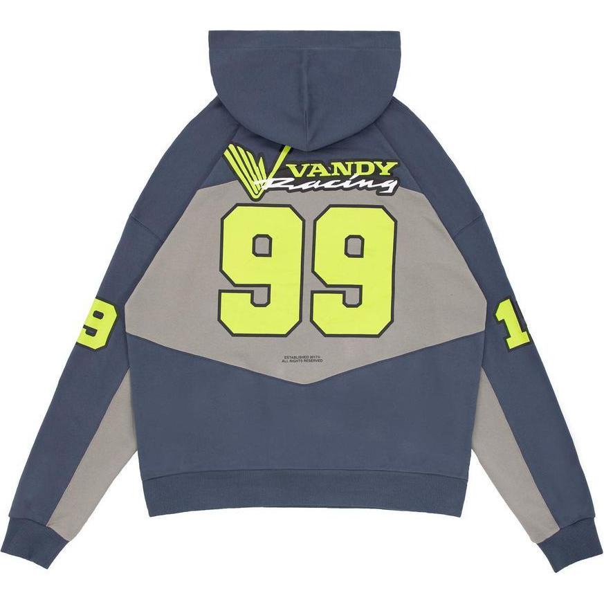 Lookbook バンディ ザ ピンク アルファベット 99 フーディ メンズ カジュアル 長袖 グレー VTP134