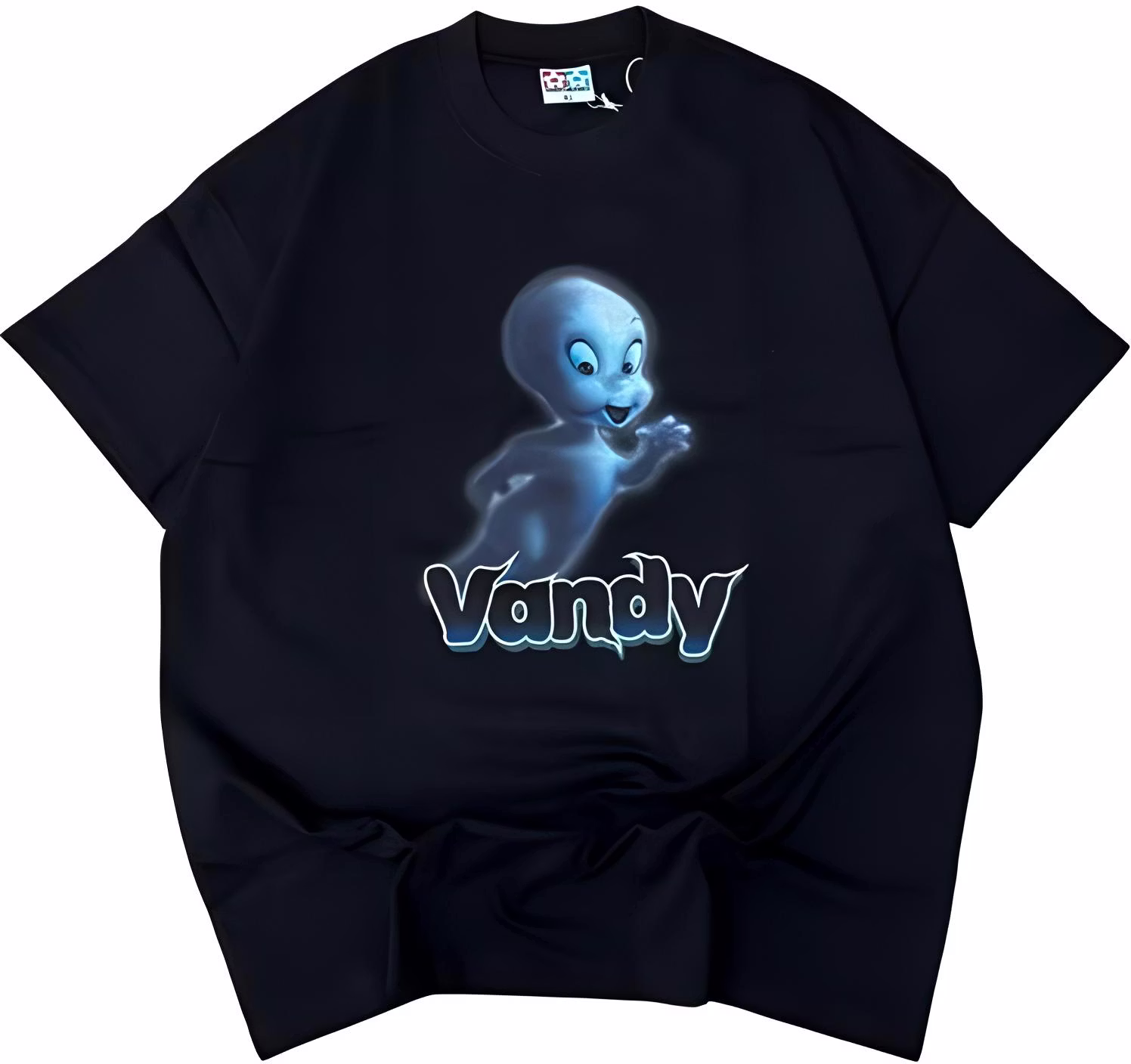 vandy-the-pink-black-graphic-print-crewneck-casual-unisex-t-shirt-vtp-095