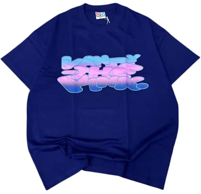 Vandy The Pink Baju-T Lelaki Lengan Pendek Kapas Biru Crewneck. VTP096 Order Vandy The Pink Baju-T Lelaki Lengan Pendek Kapas Biru Crewneck. VTP096