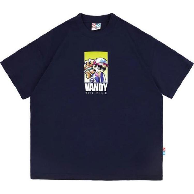 Vandy The Pink Cartoon Burger Hot Air Balloon Black Unisex T-Shirt VD1028-103