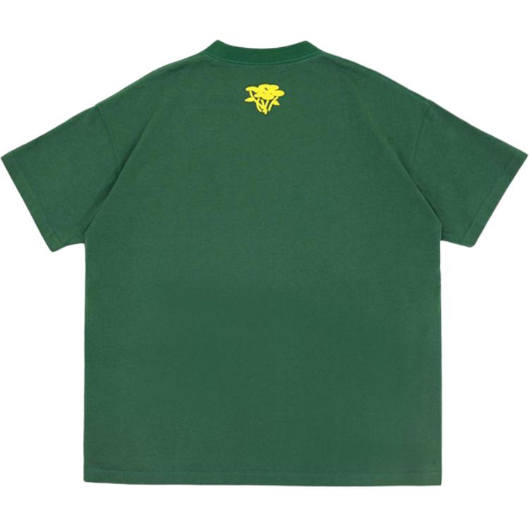 Lookbook 반디 더 핑크 그린 알파벳 프린트 크루넥 반팔 티셔츠 유니섹스 VTP094