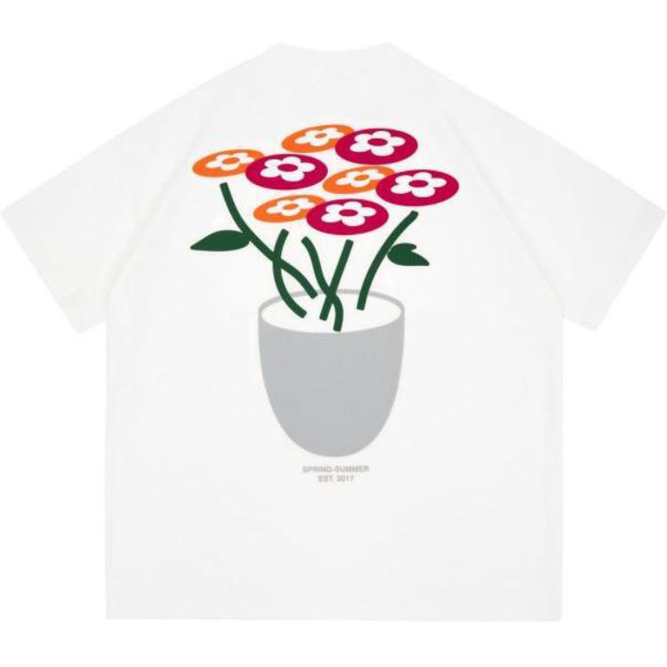 Order Vandy The Pink Logo 圖案短袖圓領T恤 男女款 白色。 VD1022-101