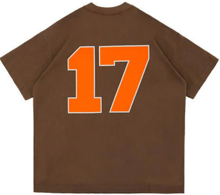 Vandy The Pink 标志印花男女同款棕色短袖圆领T恤. VD1026-105 Buy Vandy The Pink 标志印花男女同款棕色短袖圆领T恤. VD1026-105