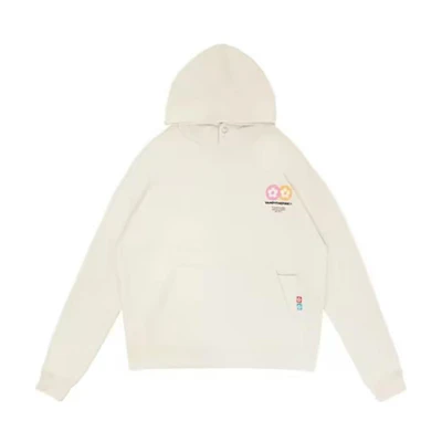 Vandy The Pink Minimalist Letter Bouquet Sweatshirt Unisex Cream White. VTP135