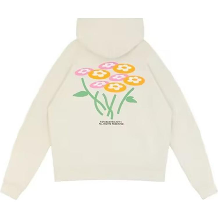 Lookbook Vandy The Pink极简字母花束卫衣 男女同款 奶白色. VTP135