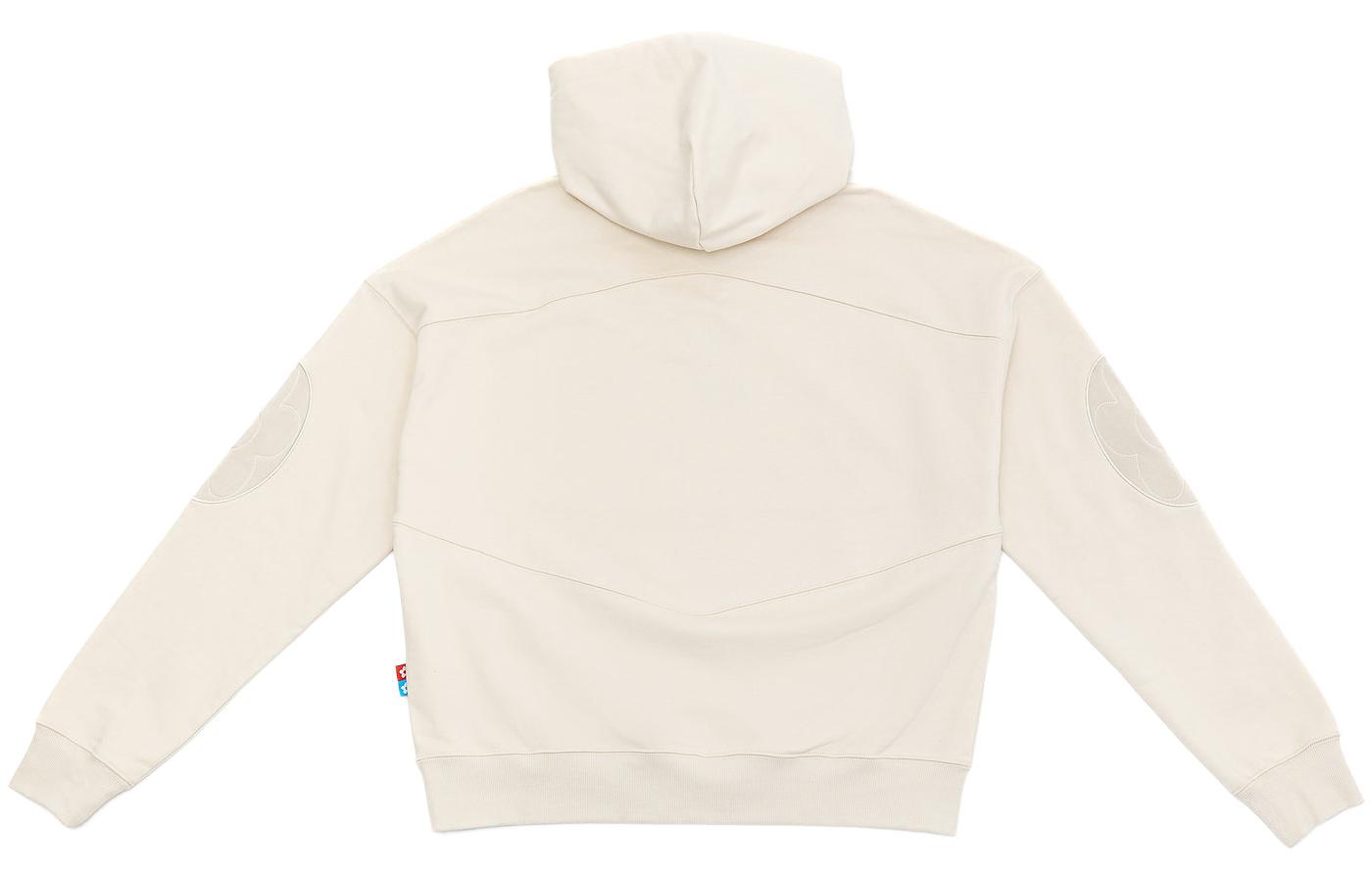 Lookbook Vandy The Pink Patchwork Hoodie Off White SS22 Unisex Beige Hoodie Beige. VTP-SS22-021