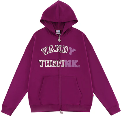 Vandy The Pink Sweatshirt Ungu Santai Unisex dengan Resleting Depan. VTP131 Buy Vandy The Pink Sweatshirt Ungu Santai Unisex dengan Resleting Depan. VTP131