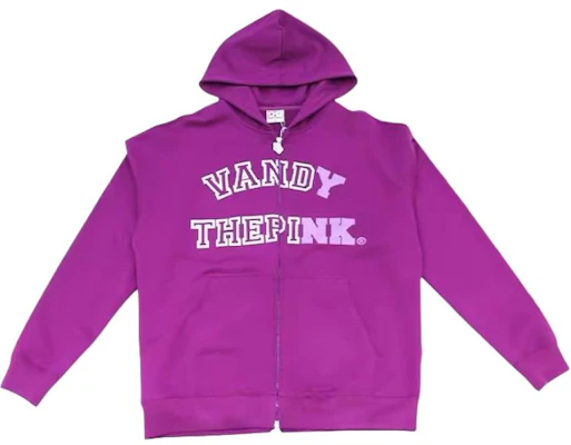 Vandy The Pink Sweatshirt Ungu Santai Unisex dengan Resleting Depan. VTP131 Order Vandy The Pink Sweatshirt Ungu Santai Unisex dengan Resleting Depan. VTP131