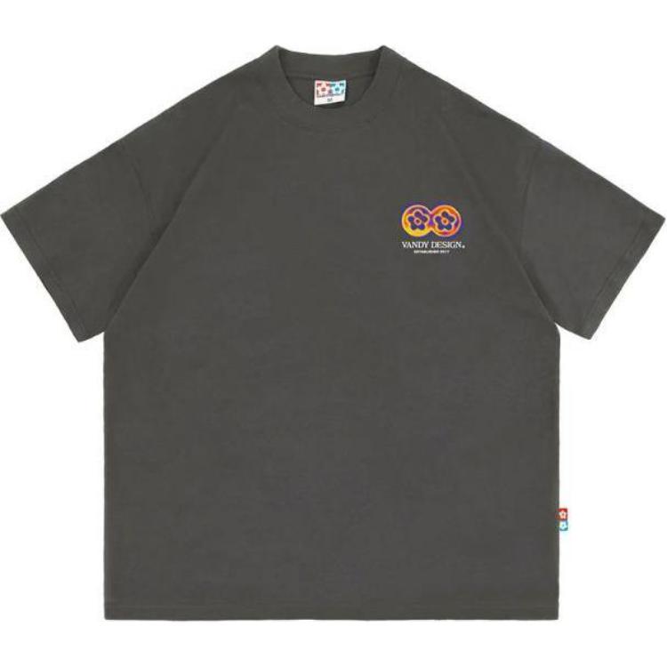 Order Vandy The Pink 热成像植物款中性短袖灰色洗水T恤. VD1025-102