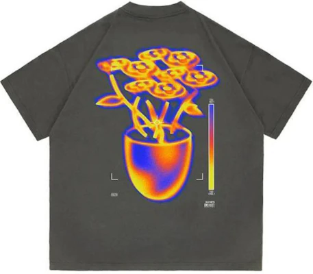 Vandy The Pink 热成像植物款中性短袖灰色洗水T恤. VD1025-102 Lookbook Vandy The Pink 热成像植物款中性短袖灰色洗水T恤. VD1025-102