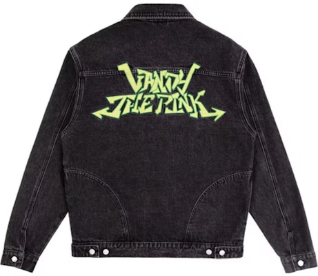 Vandy The Pink Unisex Black Denim Jacket Casual Long Sleeve Outerwear. VTP150 Lookbook Vandy The Pink Unisex Black Denim Jacket Casual Long Sleeve Outerwear. VTP150
