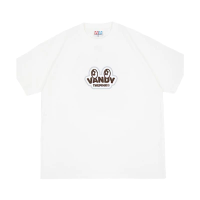 Vandy The Pink Unisex Casual White Crewneck Short Sleeve T-Shirt. VTP061