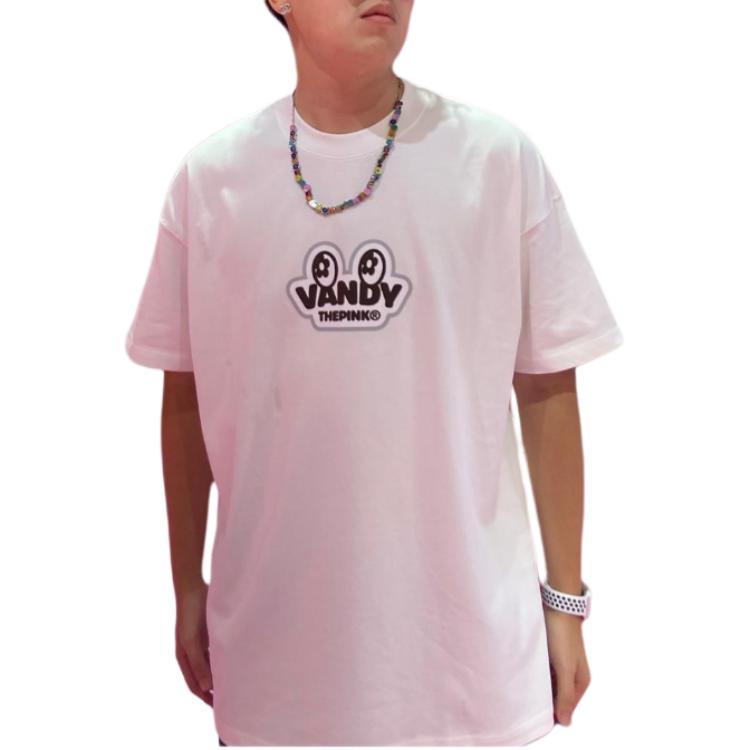 Shop Vandy The Pink Unisex Kaos Putih Casual Lengan Pendek Crewneck. VTP061