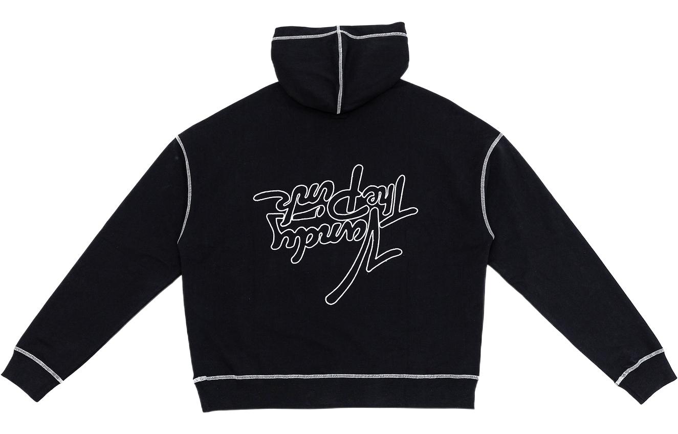Vandy The Pink Upside Down Hoodie Black Unisex Printed Sweatshirt Black VTP-SS22-023