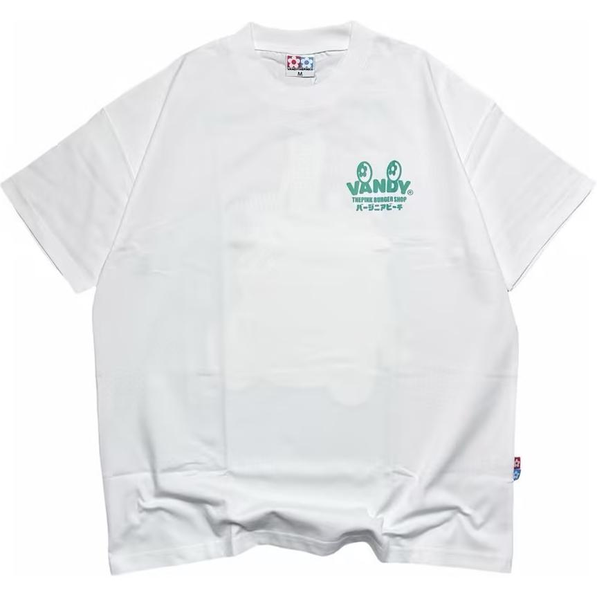 Order 반디 더 핑크 x 컴플렉스콘 레터 카툰 그래픽 패밀리 티 유니섹스 화이트. VTP124