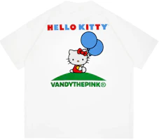 Vandy The Pink x Hello Kitty Balloon Graphic Tee White Unisex Casual T-Shirt. VD6033-104 Vandy The Pink x Hello Kitty Balloon Graphic Tee White Unisex Casual T-Shirt. VD6033-104