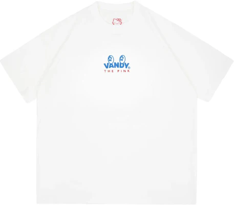 Vandy The Pink x Hello Kitty Kaos Putih Unisex Gambar Balon Kasual. VD6033-104 Lookbook Vandy The Pink x Hello Kitty Kaos Putih Unisex Gambar Balon Kasual. VD6033-104