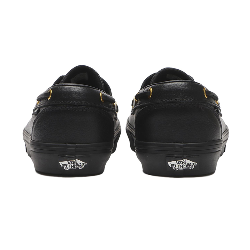 Lookbook バンズ 2アイレット ボートシュー ブラック プレーン ヌードル V160100026