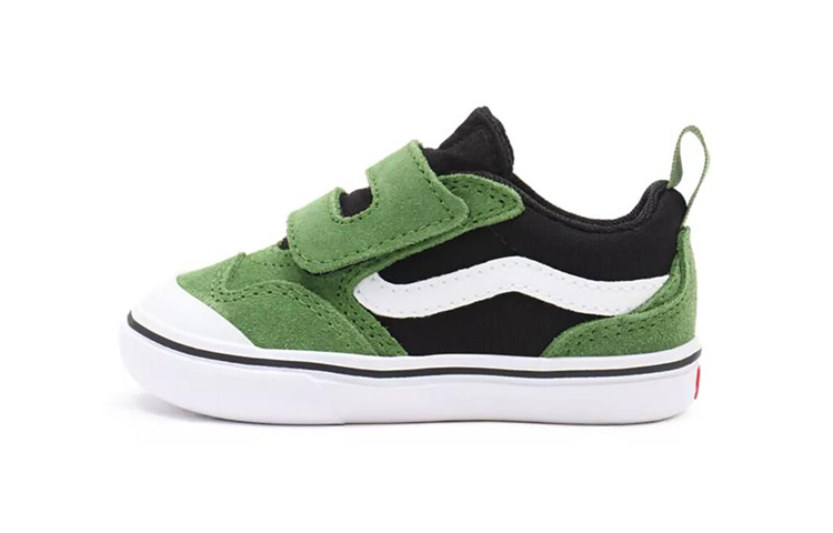 Vans 2-tone Comfycush New Skool Velcro 'Black Green' VN0A4TZH9EC
