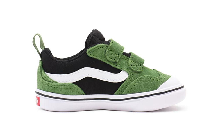 Order 嬰兒 Vans Toddler 2-tone Comfycush New Skool 魔鬼氈舒適休閒板鞋 黑綠拼色