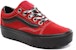 Vans 90s Retro Old Skool Lug Platform Hitam/Merah VN0A3WLXVRX