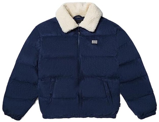 반스 솔리드 네이비 블루 집업 칼라 패딩 재킷. VN000FCNLKZ Order 반스 솔리드 네이비 블루 집업 칼라 패딩 재킷. VN000FCNLKZ