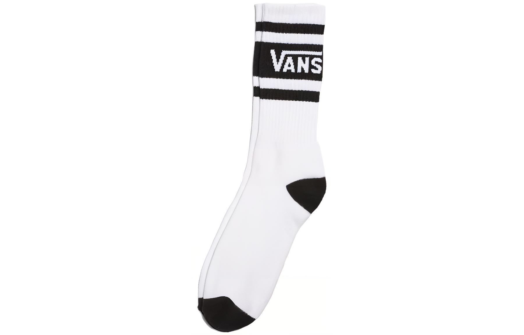Vans  Striped Embroidered Letter Crew Socks - 1 Pair Multicolor. VN0A5KK5YB2
