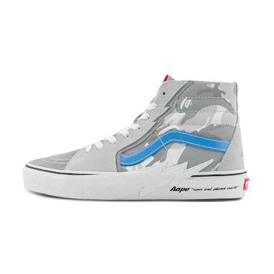 Vans AAPE Sk8-Hi 'Grey White Blue'