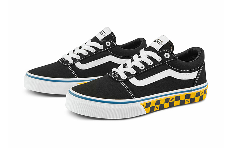 Order 中童 Vans Active 低筒 兒童滑板鞋 黑白