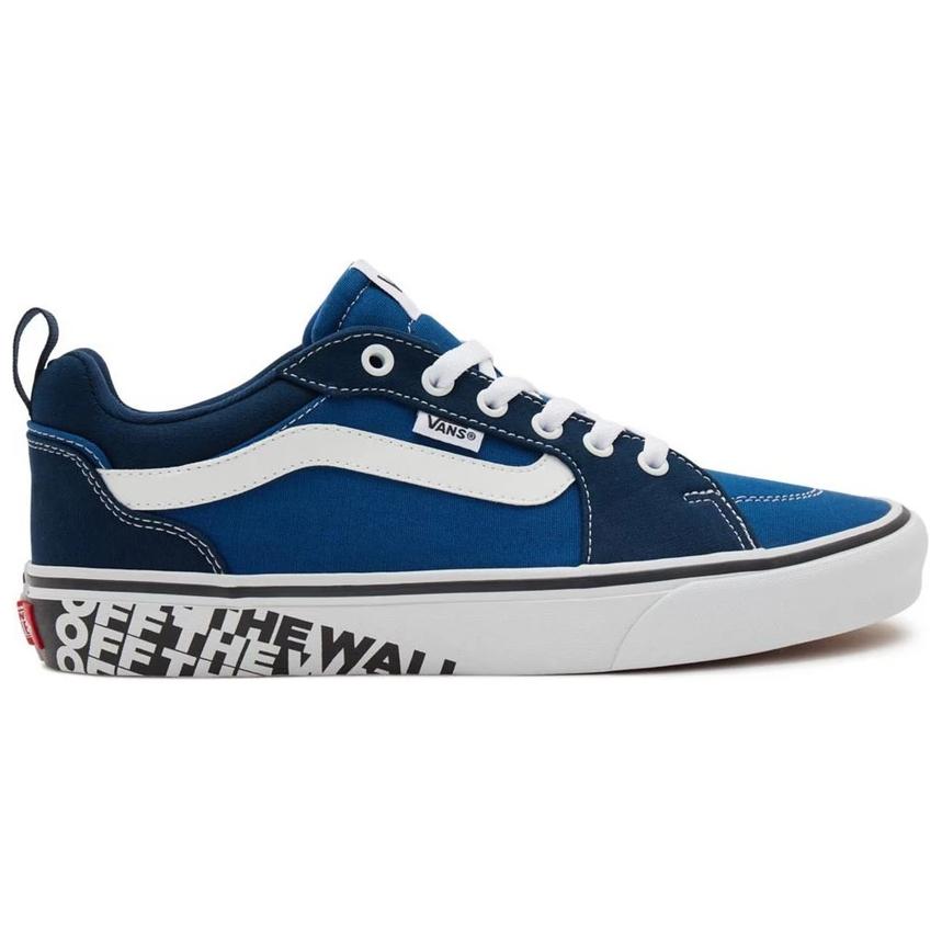 Order Vans Active 拼接 低筒休閒滑板鞋 男女同款 藍白