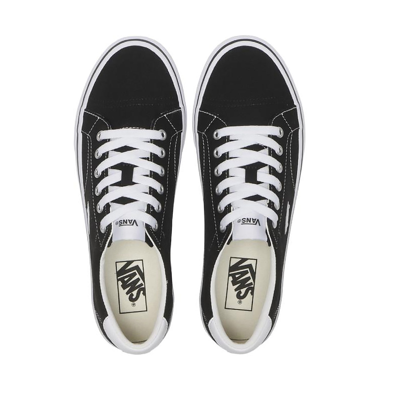 Sizing Vans adidas Court Icon Kasut Hitam Plain Noodles V261110001