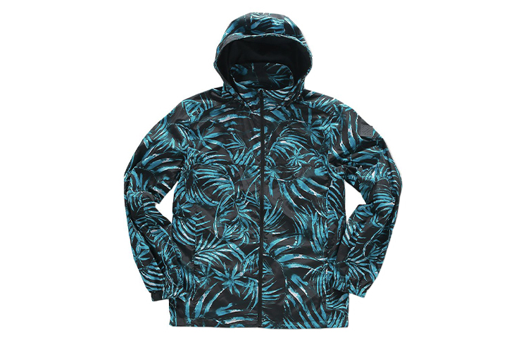 Vans All-Over Print Blue Hooded Jacket Casual Sportswear VN0A36Jmo8V