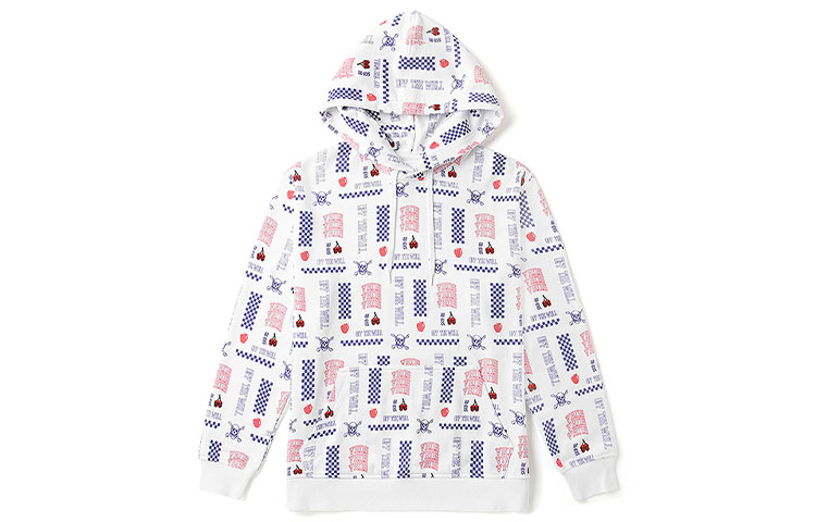 Vans All-Over Print Hoodie White Unisex VN0A4UTVZH3