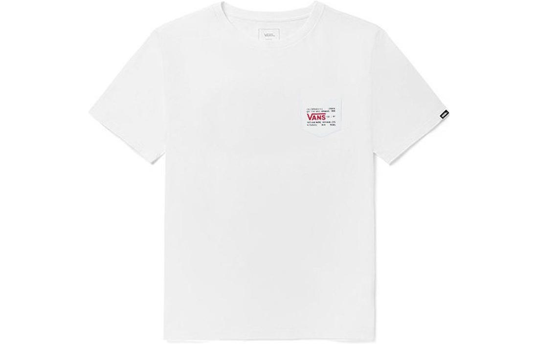 Vans Alphabet Graphic Crewneck Short-Sleeve Sweatshirt Loose Fit VN0A4TUT85W