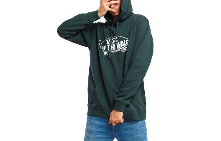 Vans Alphabet Hoodie Unisex - Dark Green VN000QLHYDX