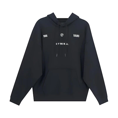 Vans Alphabet Logo Print Hoodie Black VN0A54IUBLK