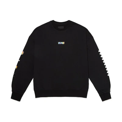 Vans Alphabet Logo Print Sweatshirt Black VN0A7TRHBLK