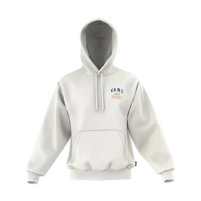 Vans Alphabet Print Hoodie Unisex Off-White Long Sleeve Pullover VN0008H5FS8