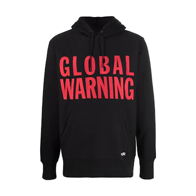 Vans Alphabet Print Long-Sleeve Hoodie Black VN0A7SOBBLKFB