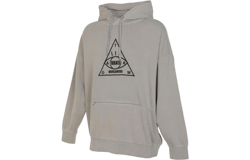 Vans Alphabet Print Oversized Pullover Sweatshirt Brown VN000FC0AF1