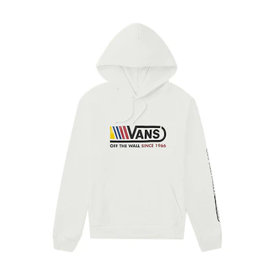 Vans Alphabet Print Pullover Hoodie for Couples - White VN0A4RBGWHT
