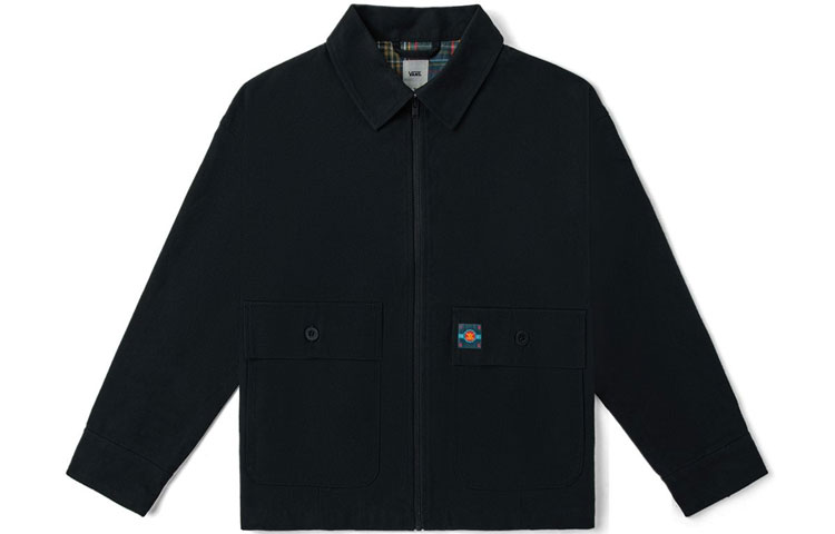 Vans Alphabet Print Workwear Jacket Black Unisex VN0A54KZBLK